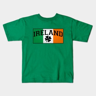 Irish Flag (vintage distressed look) Kids T-Shirt